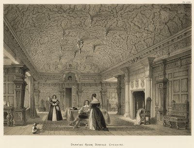 応接室、ドーフォールド、チェシャー 作： Joseph Nash